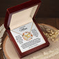 To My Beautiful MOM Interlocking Hearts Necklace