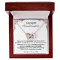 To My Beautiful Granddaughter Interlocking Hearts Necklace