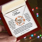 To My Beautiful MOM Interlocking Hearts Necklace