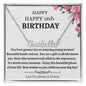 Happy 18th Birthday Custom Name Necklace