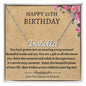 Happy 21th Birthday Custom Name Necklace