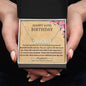 Happy 21th Birthday Custom Name Necklace