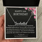 Happy 21th Birthday Custom Name Necklace