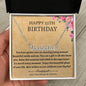Happy 21th Birthday Custom Name Necklace
