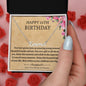 Happy 21th Birthday Custom Name Necklace