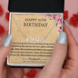 Happy 21th Birthday Custom Name Necklace