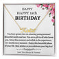 Happy 18th Birthday Custom Name Necklace