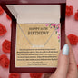 Happy 21th Birthday Custom Name Necklace