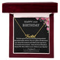 Happy 21th Birthday Custom Name Necklace