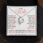 To My Wife Forever Love Necklace