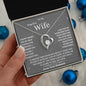 To My Beautiful Wife Love Knot Necklace