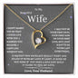 To My Beautiful Wife Love Knot Necklace