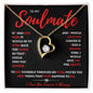 To My Soulmate Forever Love Necklace