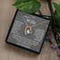 To My Beautiful Wife Love Knot Necklace
