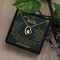 To My WIFE Everlasting Love Necklace
