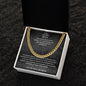 To My Amazing Man Cuban Link Chain Necklace