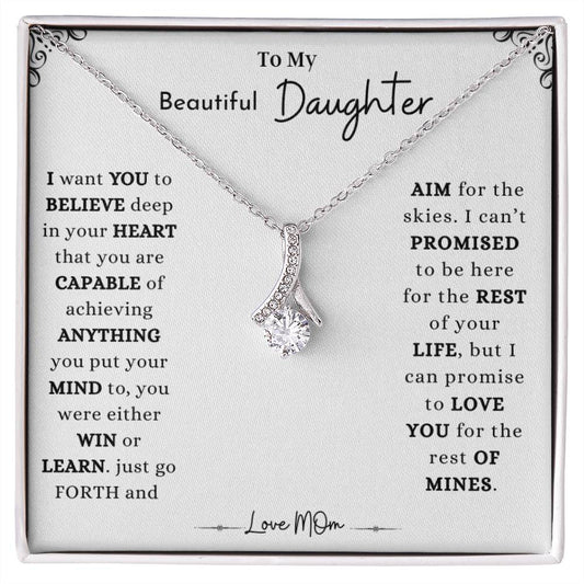 To My Beautiful Daughter Alluring Necklace