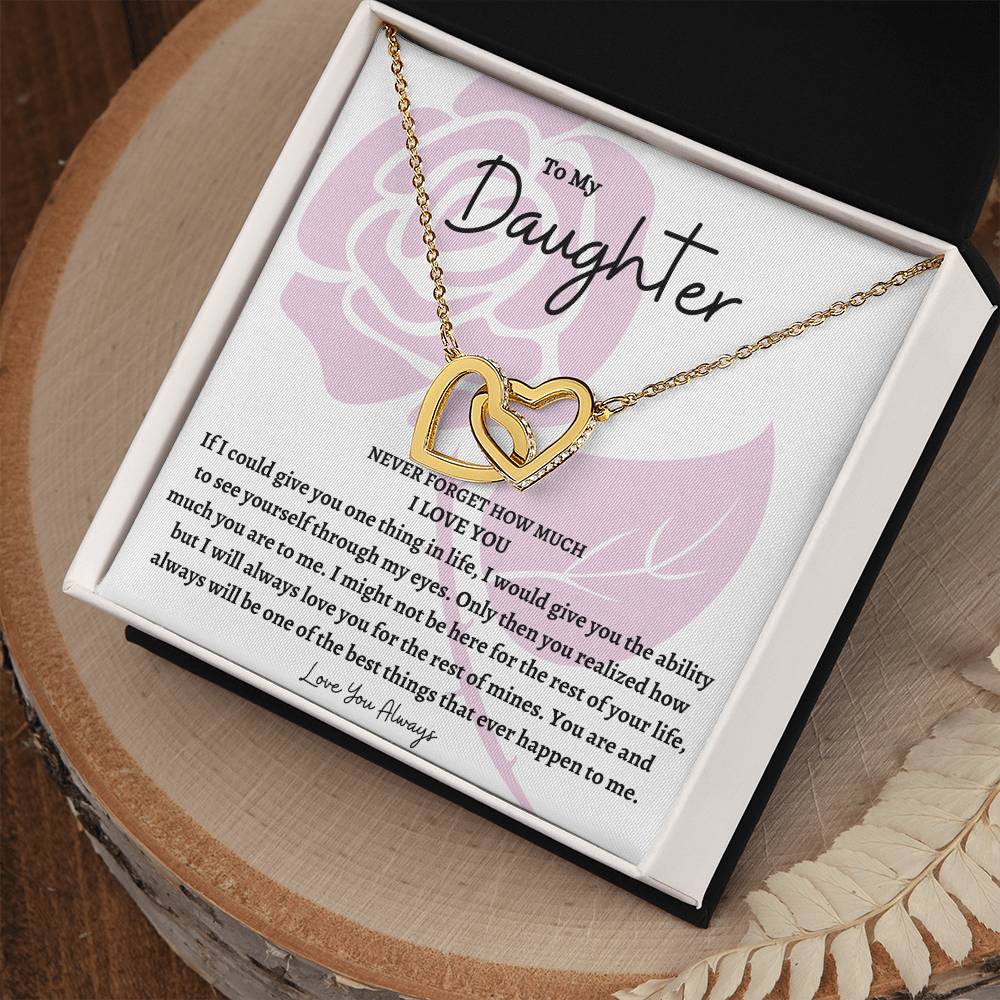To My Daughters Love Knot Necklace Love You Always