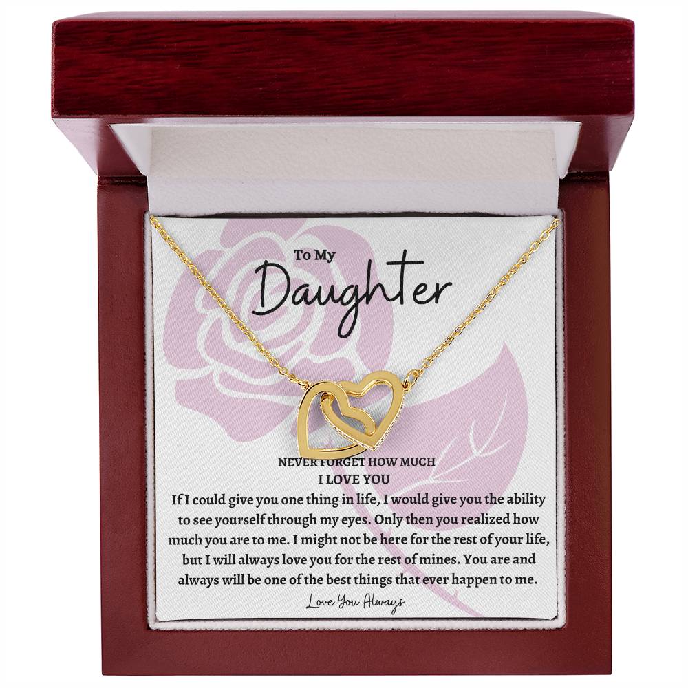 To My Daughters Love Knot Necklace Love You Always