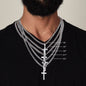 To My Amazing DAD Artisan Cross Necklace on Cuban Chain w/ MC