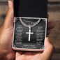 To My Amazing DAD Artisan Cross Necklace on Cuban Chain w/ MC