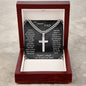 To My Amazing DAD Artisan Cross Necklace on Cuban Chain w/ MC