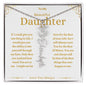 To My Beautiful Daughter Custom Name Necklace