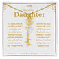 To My Beautiful Daughter Custom Name Necklace