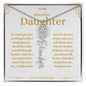 To My Beautiful Daughter Custom Name Necklace