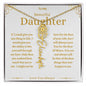 To My Beautiful Daughter Custom Name Necklace