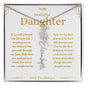 To My Beautiful Daughter Custom Name Necklace