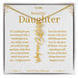 To My Beautiful Daughter Custom Name Necklace