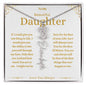 To My Beautiful Daughter Custom Name Necklace