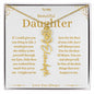To My Beautiful Daughter Custom Name Necklace