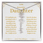 To My Beautiful Daughter Custom Name Necklace