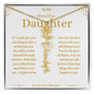 To My Beautiful Daughter Custom Name Necklace