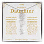 To My Beautiful Daughter Custom Name Necklace