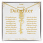To My Beautiful Daughter Custom Name Necklace