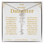 To My Beautiful Daughter Custom Name Necklace
