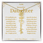 To My Beautiful Daughter Custom Name Necklace