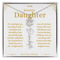 To My Beautiful Daughter Custom Name Necklace