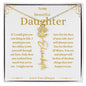 To My Beautiful Daughter Custom Name Necklace