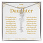 To My Beautiful Daughter Custom Name Necklace