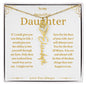 To My Beautiful Daughter Custom Name Necklace