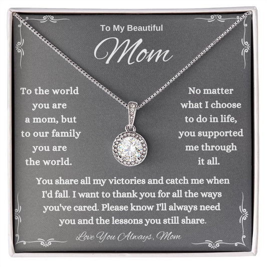 To My Beautiful MOM Eternal Hope Necklace
