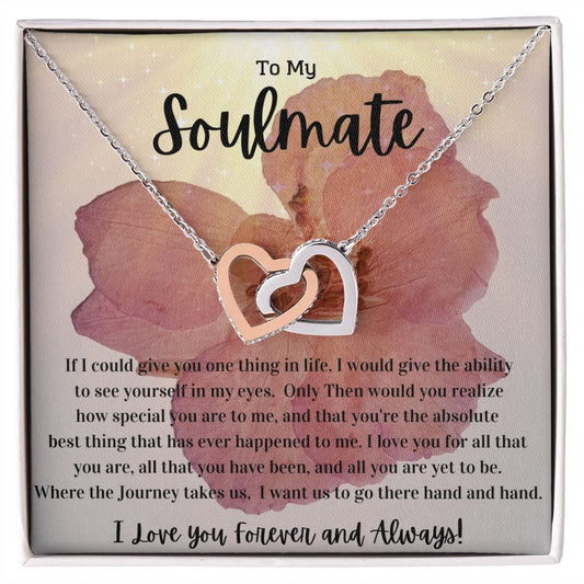 To my Soulmate Interlocking Hearts
