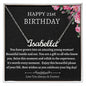 Happy 21th Birthday Custom Name Necklace