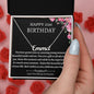 Happy 21th Birthday Custom Name Necklace