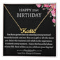 Happy 21th Birthday Custom Name Necklace