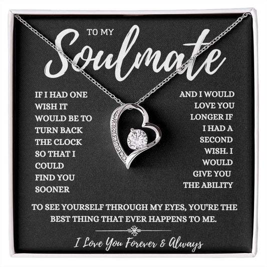 To My Soulmate Forever Love Necklace